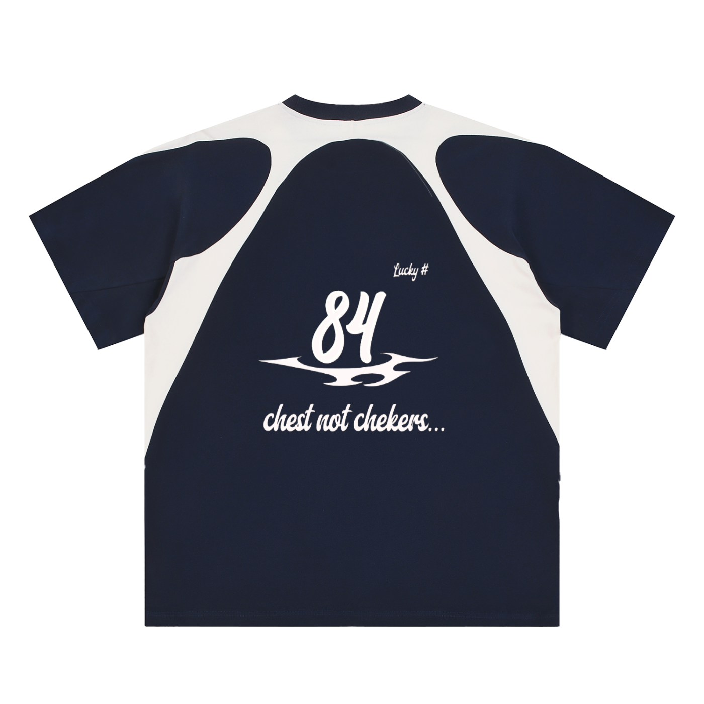 Contrast Panel Cotton T-Shirt