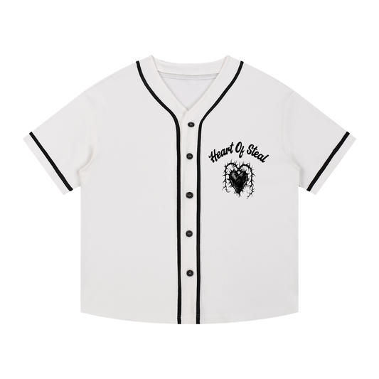 Contrast Piped Button-Up Jersey