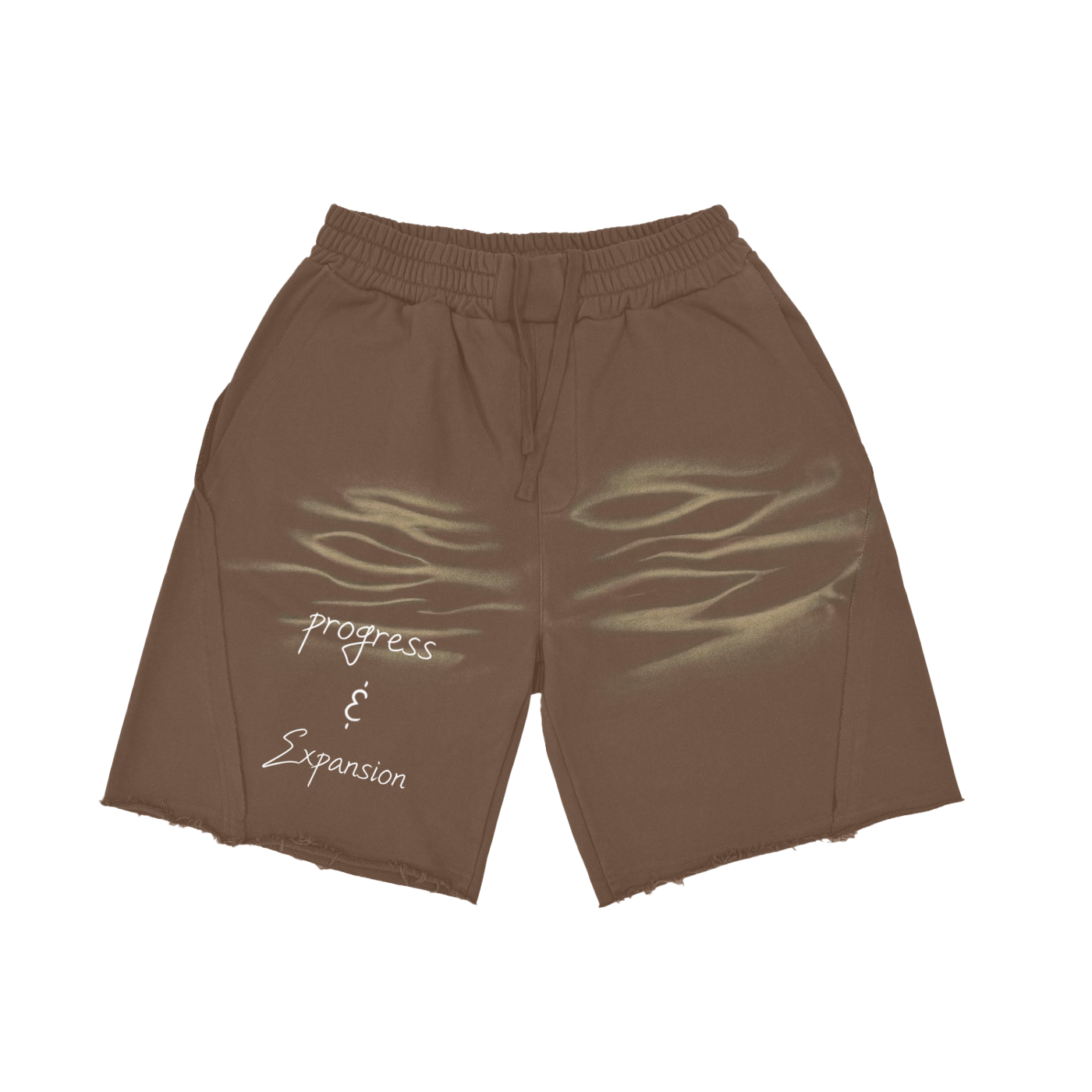 Heavyweight  Vintage Washed  Tiger Stripes Short Pants - 360 GSM